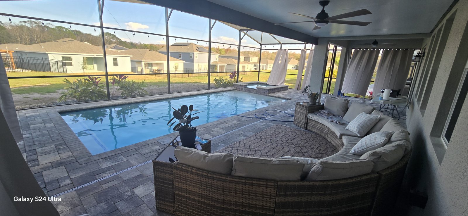 Florida pool construction team at work